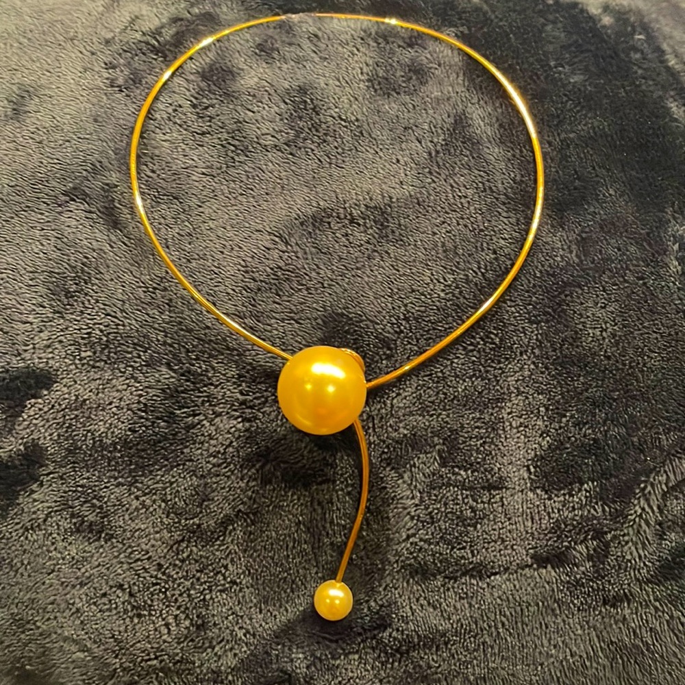 Cuff Necklace faux pearl fashion jewelry